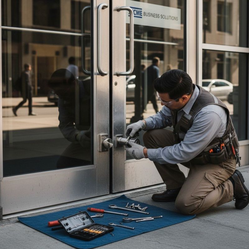 Metal Entrance Door Repair