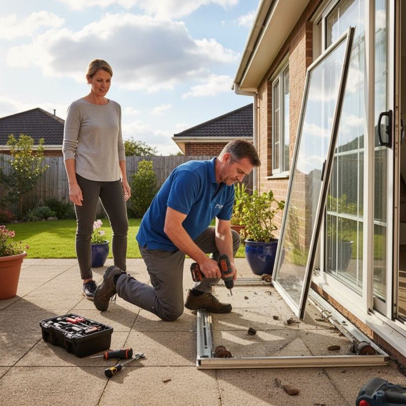 Patio Door Track Repair